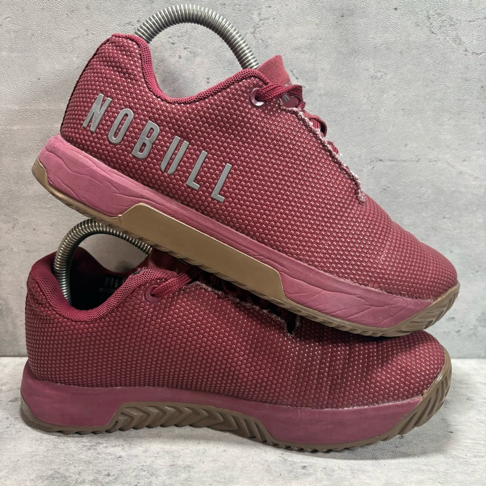Nobull Outwork Edge Impact Womens Size 8 Burgundy Gum Athletic Shoes Sneakers - Picture 5 of 9